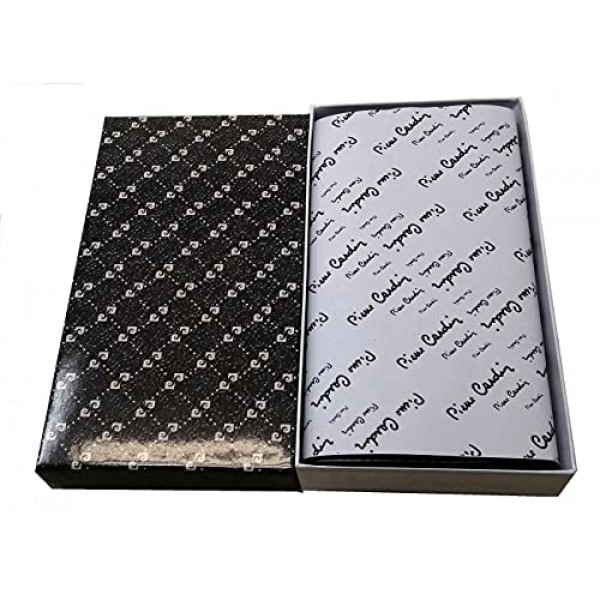 PIERRE CARDIN 여성용 지갑 아름다운 대형 넓은 가죽 RFID 선물 지갑, 여성용 지갑, 블랙, 우아함