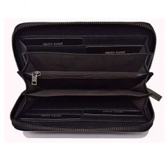 PIERRE CARDIN 여성용 지갑 아름다운 대형 넓은 가죽 RFID 선물 지갑, 여성용 지갑, 블랙, 우아함