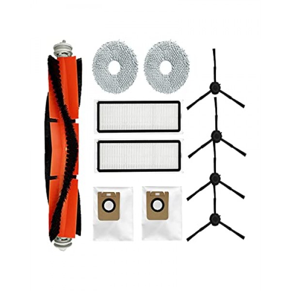 Dreame L10s Ultra / S10 / S10 Pro/XiaoMI X10 진공 액세서리(11팩)용 브러시 필터 걸레 패드 먼지 봉투 교체 부품