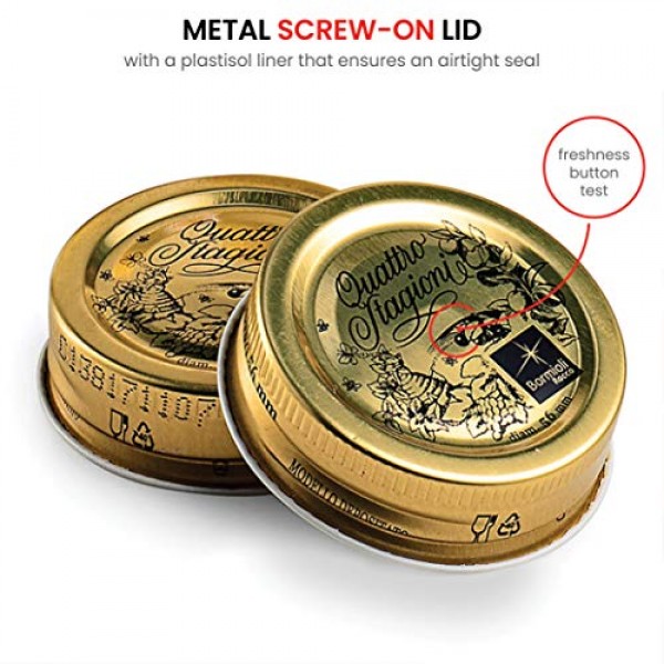 Bormioli Rocco naaa Rocco Quattro Stagioni 소형 유리 메이슨 5온스 미니 병(12팩), 12팩