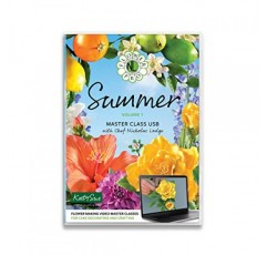 Flower Pro 'Summer Flowers' 마스터 클래스 컬렉션 USB 케이크 장식 및 공예용 USB 1권(Katy Sue 출연 셰프 Nicholas Lodge)