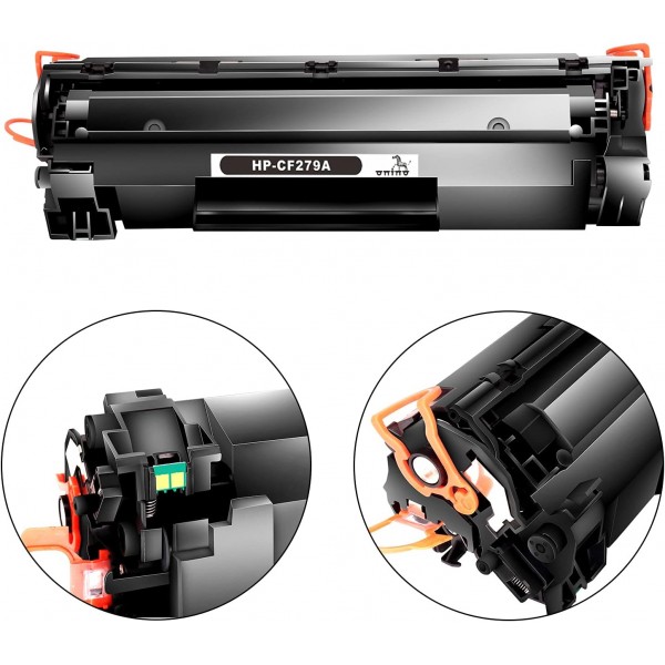 HP Laserjet Pro M12W M12A M12 M26NW M26A M26 프린터 카트리지용 HP 79A CF279A 토너 카트리지와 호환되는 ONINO 토너 카트리지(2 검정)