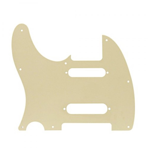 IKN 3Ply 크림 8 홀 기타 Tele Pickguard 플레이트 (나사 포함) Fender Nashville Telecaster Pickguard 교체