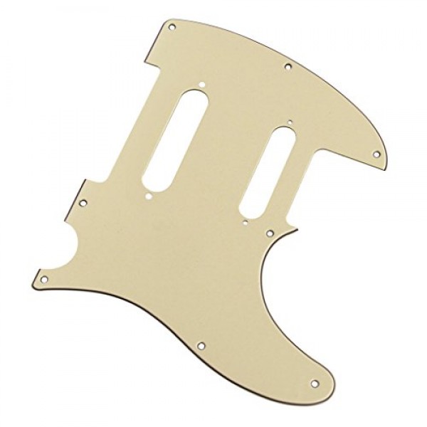 IKN 3Ply 크림 8 홀 기타 Tele Pickguard 플레이트 (나사 포함) Fender Nashville Telecaster Pickguard 교체