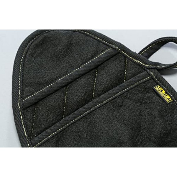 Mechanix Wear: 전술 특수 X-패드 억제기 핸들러 - 2000F 등급의 내열 및 난연성 CarbonX 기술, DuPont Kevlar 스티칭(검은색)
