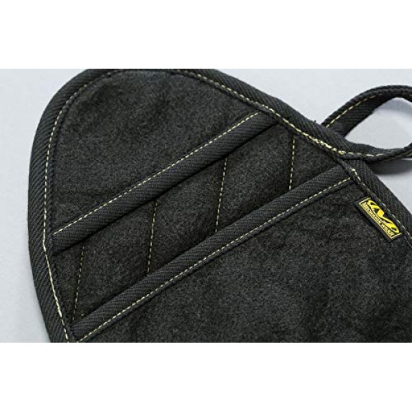 Mechanix Wear: 전술 특수 X-패드 억제기 핸들러 - 2000F 등급의 내열 및 난연성 CarbonX 기술, DuPont Kevlar 스티칭(검은색)
