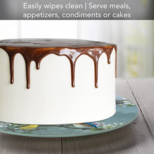 CounterArt Beautiful Songbirds 4mm 내열성 강화 유리 게으른 수잔 턴테이블 13