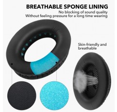 Bose Quiet Comfort 35 이어 패드, Bose QC 35/35 II용 이어 패드, 프로테인 램스킨 메모리 폼(블랙) 블랙제 액세서리
