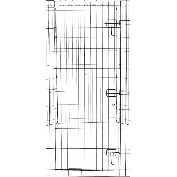 Amazon Basics 개 및 기타 애완 동물을위한 Foldable Metal Run with Door 122cm 122cm High With Door Single
