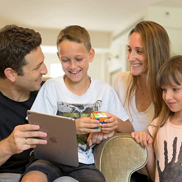 GoCube Edge 풀 팩 - 연결된 전자 블루투스 큐브 - 스티커가 없는 3x3 자기 속도 큐브 - 어린이, 성인을 위한 무료 앱 지원 대화형 스마트 큐브 - STEM 퍼즐 장난감 큐브