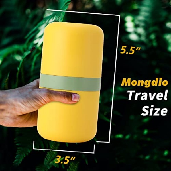 C1365 수동 그라인더, 영구 필터, 컵이 포함된 올인원 커피 메이커(2) | 캐빈, 캠프장, RV, 주방, 사냥 및 배낭여행(화이트)