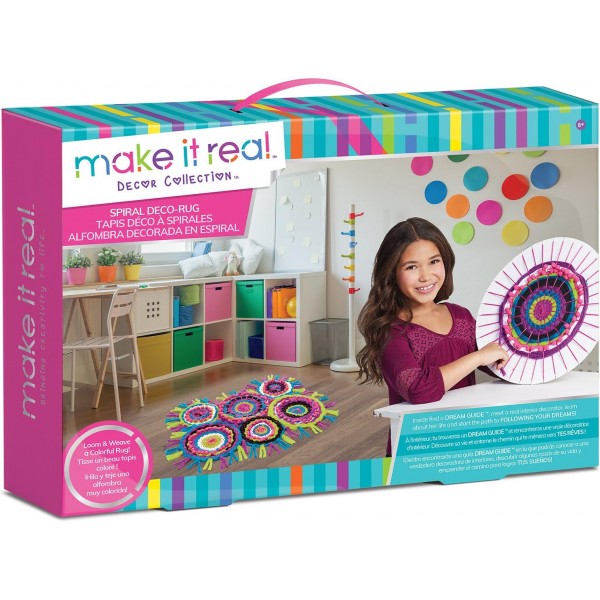 Make It Real 1504 스파이럴 데코 러그, 멀티 컬러