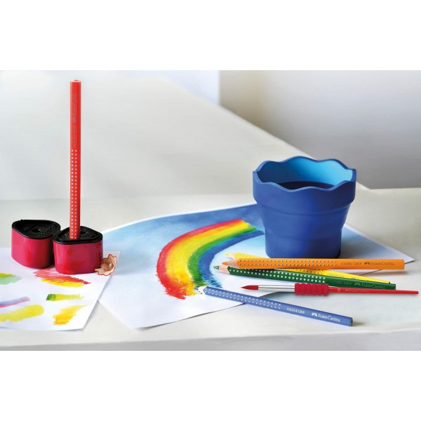 파버카스텔 110912 - 색연필 점보 그립 골판지 케이스 12개입 & 110994 - 색연필 점보 그립 네온, 5개 케이스