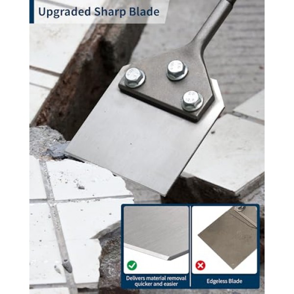 Firecore 4 x 10 SDS Plus 바닥 스크레이퍼 FS21410용 Firecore SDS Plus 바닥 스크레이퍼 교체 블레이드