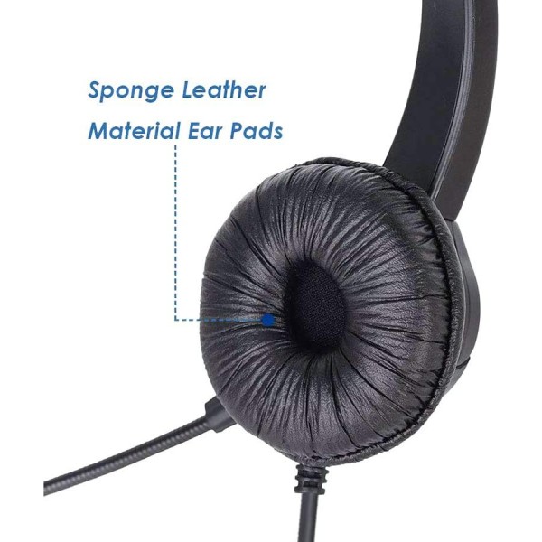 Ledlux VH500S 모노 헤드폰 USB 마이크 전문 헤드셋 PC 노트북 사무실 콜 센터 Skype 비즈니스 사용