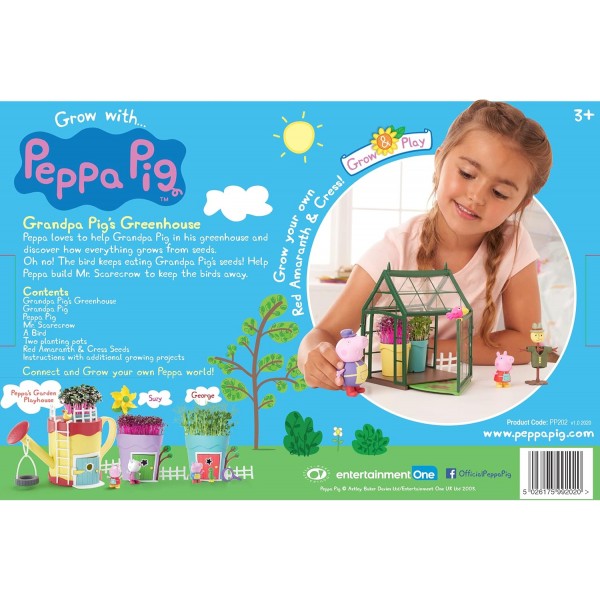 Peppa Pig PP202 Grandpa Pig의 온실 재배 및 놀이 세트