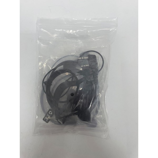 UAYESOK 2 핀 G 모양 이어폰 Serveillance 헤드셋 이어폰 인라인 PTT 마이크 양방향 라디오 Kenwood 2 핀 TK-3501 Baofeng UV-5R 888S UV-82 Puxing Retevis Wouxun TYT Midland G10(2pcs)