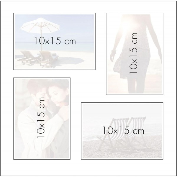 이미지 섹션이 있는 goldbuch 27942 사진 앨범, Bella Vista, 메모리 앨범 30 x 31cm, 글라신지 칸막이가 있는 사진 앨범 60 블랙 페이지, 리넨으로 만든 사진첩, 로제