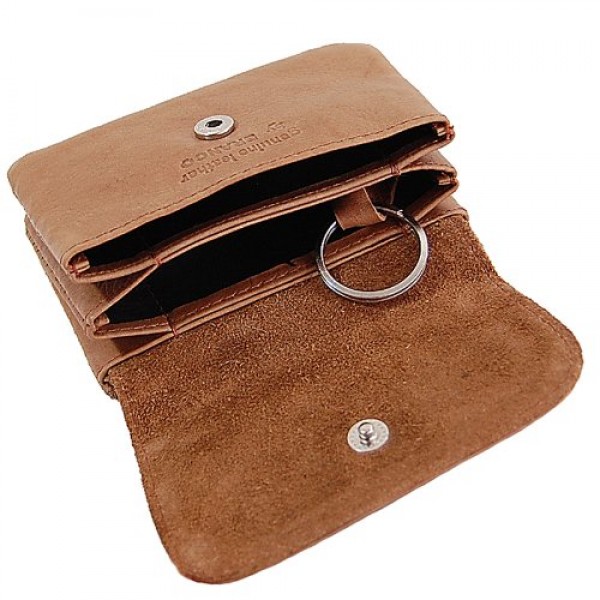 Branco 실용 소형 가죽 남성용 벨트 지갑, 소가죽 가죽으로 제작, 3가지 색상의 지갑, 벨트용 루프가 있는 지갑, 지갑, 10 x 7 cm, 검정색, 클래식