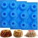3PCS 미니 Bundt 케이크 팬 Bundtlette 케이크 베이킹 용 실리콘 몰드, 플루트 튜브 케이크 (Bundt) 용 비 스틱 멋진 금형