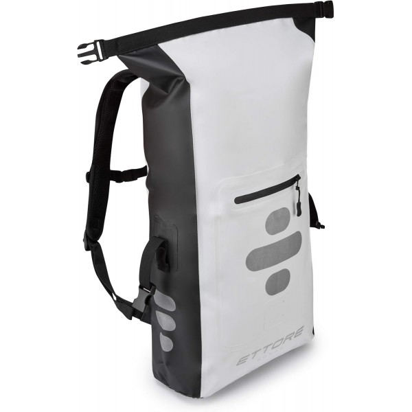 Ettore 사이클링 배낭 100% 방수 드라이백 - 블랙/화이트 - 소나 30L 블랙/화이트