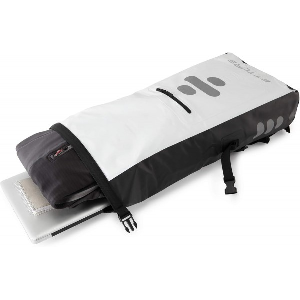 Ettore 사이클링 배낭 100% 방수 드라이백 - 블랙/화이트 - 소나 30L 블랙/화이트