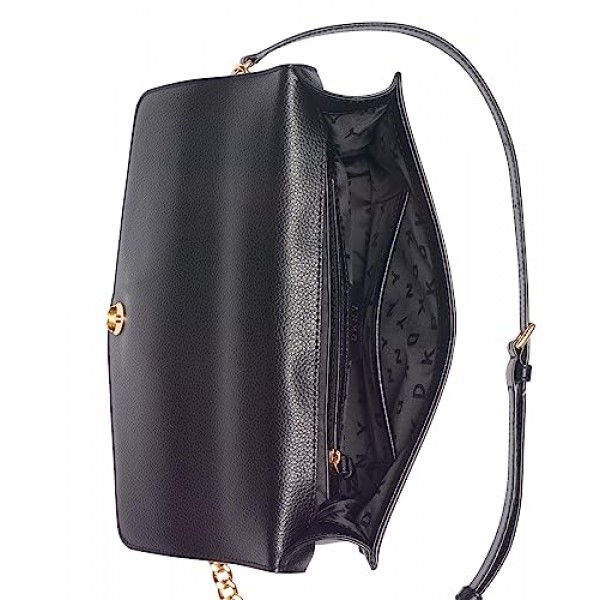 DKNY 여성용 Elissa Lg 숄더백, 프리사이즈 블랙 골드