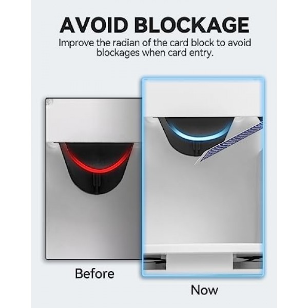 ARTISHION 화이트 1-2 데크 자동 카드 셔플러, 포커 셔플러 기계, 카지노 카드 전기 셔플러, UNO, 블랙잭, 포커, 오마하, 홈 카드 게임용 카드 놀이 믹서 셔플러