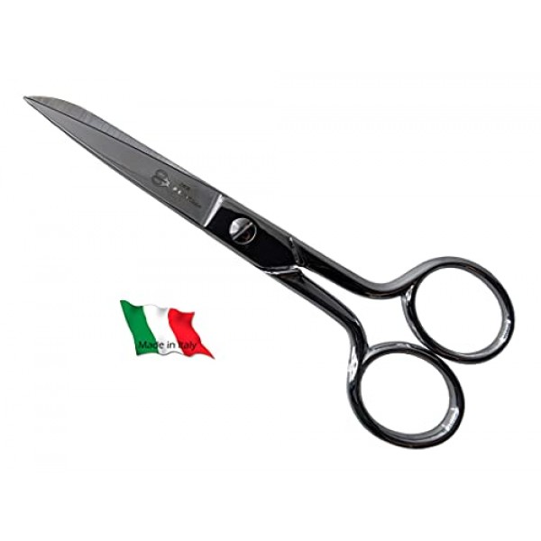 Ultima 5인치 드레스 메이커 가위 - 드롭 단조 탄소강 양장점의 시어, 직선 손잡이가 있는 크롬 도금, 이탈리아산