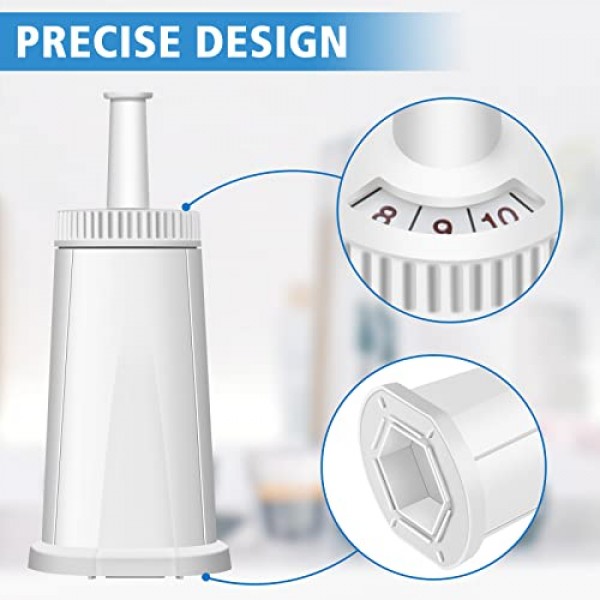 Breville 정수 필터 4팩, Breville BES880 Barista Touch, BES990 BES980 Oracle Touch 및 BES878 BES920 Bambino ClaroSwiss Sage 에스프레소 커피 머신과 호환 가능