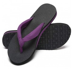 MAIITRIP 여성용 편안한 천 스트랩 플립플롭(아치 지지대 포함)