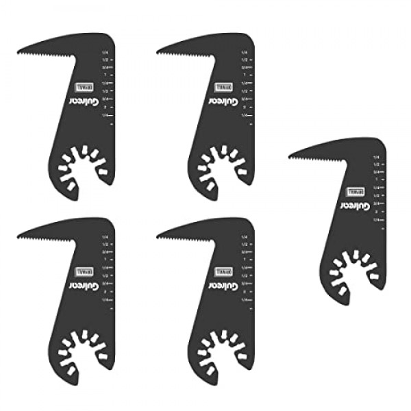 진동 도구용 건식 벽체 블레이드 5팩, 진동 도구 건식 벽체 잽 톱 블레이드 맞춤 Fein 멀티마스터 포터 케이블 Bosch Ryobi Dewalt Milwaukee Rockwell 진동 도구 블레이드