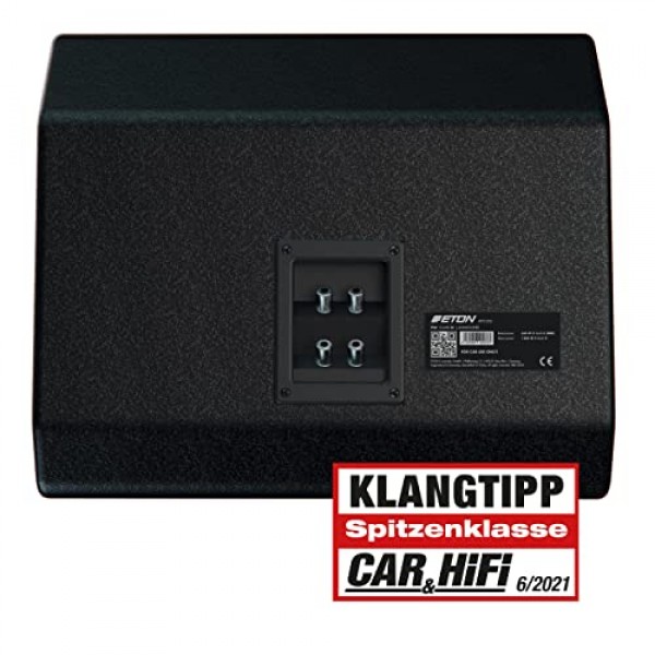 ETON PW 12-600 BR: 강력한 30cm/12인치 서브우퍼, 차량용 베이스 박스, 롱 스트로크 우퍼가 포함된 해머 도장 베이스 반사 하우징, 더블 보이스 코일, 2 x 2Ω, 1200W