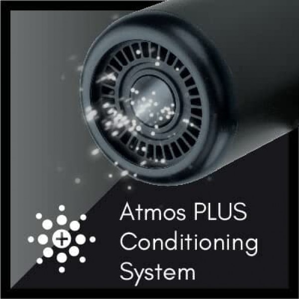 Diva Pro Styling Atmos Dry Compact Diffuser Blow Dryer - 매우 강력하고 가볍고 믿을 수 없을 정도로 조용합니다. 마그네틱 스타일링 노즐 및 XL 딥 보울 디퓨저 포함