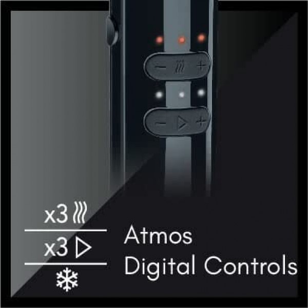 Diva Pro Styling Atmos Dry Compact Diffuser Blow Dryer - 매우 강력하고 가볍고 믿을 수 없을 정도로 조용합니다. 마그네틱 스타일링 노즐 및 XL 딥 보울 디퓨저 포함