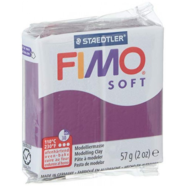Staedtler FIMO 소프트 폴리머 클레이 - 주얼리, 조각, 공예, 로얄 바이올렛 8020-66용 오븐 베이킹 클레이