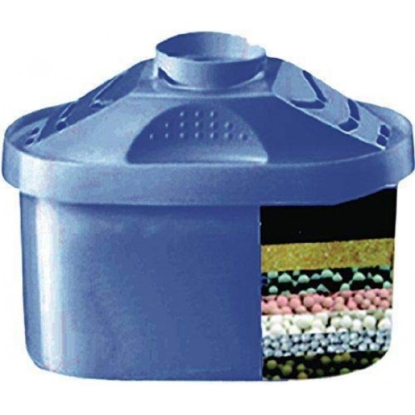 Lake Industries 알칼리성 물 투수 카트리지 교체 | 150리터/40갤런 용량 | 퓨어클린 하이드레이션 | 4팩