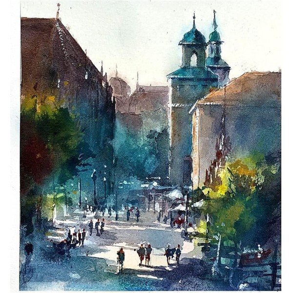 Schmincke Horadam - 금속 상자 .Landscape. Malkit 12 하프 팬