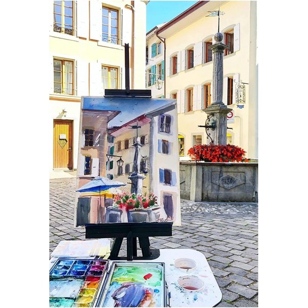 Schmincke Horadam - 금속 상자 .Landscape. Malkit 12 하프 팬