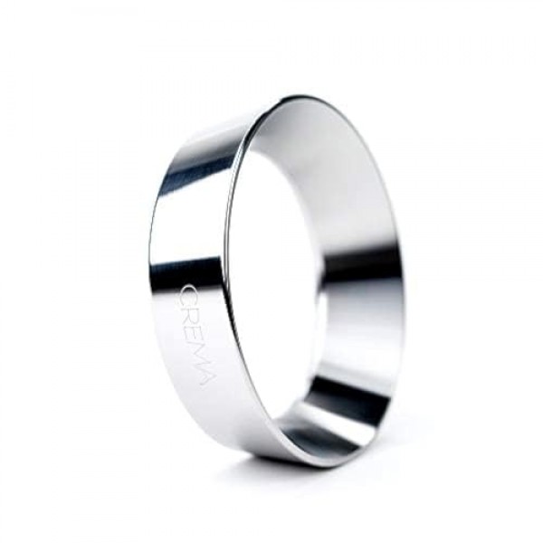 크레마 커피 제품 | 58mm 에스프레소 도징 깔때기/링 | 실버 | 58mm 브레빌 포터필터에 적합 | 듀얼 보일러 및 Oracle