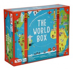 World Box 벽에 붙은 세계 지도 포스터, 어린이를 위한 국가 트럼프 카드, 가짜 여권, 여행 스크랩북, 소년, 소녀를 위한 생일 선물로 지리를 배우세요 5 6 7 8 9 10 12세
