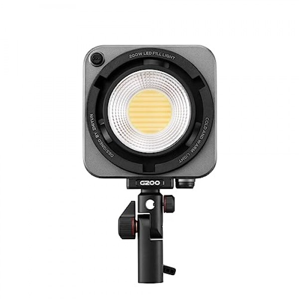 ZHIYUN MOLUS G200 라이브 필 라이트 사진 - MAX 익스트림 300W 전문 COB 스포트라이트 필름 비디오 조명, 9460 Lux, 61500 Lux, 2700K-6500K, CRI ≧95, TLCI ≧97 Bowens Mount 포함