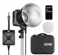 ZHIYUN MOLUS G200 라이브 필 라이트 사진 - MAX 익스트림 300W 전문 COB 스포트라이트 필름 비디오 조명, 9460 Lux, 61500 Lux, 2700K-6500K, CRI ≧95, TLCI ≧97 Bowens Mount 포함