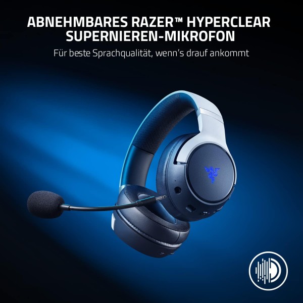 Razer Kaira Pro - 햅틱 기능이 있는 듀얼 무선 PlayStation 5 헤드셋(Razer HyperSense, 50mm 드라이버, 하이퍼클리어 카디오이드 마이크, 볼륨 컨트롤, Razer SmartSwitch, RGB Chroma) 플레