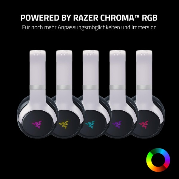 Razer Kaira Pro - 햅틱 기능이 있는 듀얼 무선 PlayStation 5 헤드셋(Razer HyperSense, 50mm 드라이버, 하이퍼클리어 카디오이드 마이크, 볼륨 컨트롤, Razer SmartSwitch, RGB Chroma) 플레