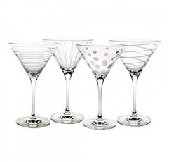 Mikasa Cheers 마티니 글라스, 10온스, 4개 세트, 화이트