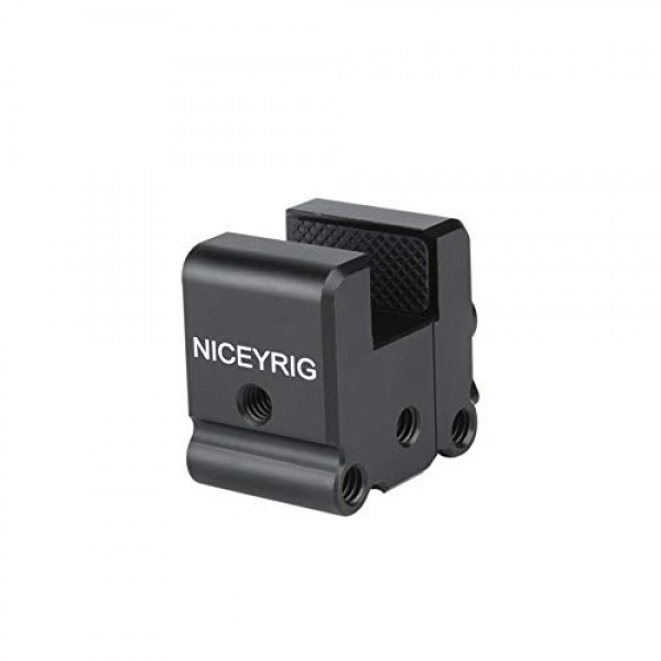 NICEYRIG 짐벌 카운터웨이트 마운트, DJI RS 3/RS 3 Pro/RS2/RSC2/Ronin S/SC 및 Zhiyun 크레인 시리즈 - 323용 BMPCC 4K 6K Pro 중측면 카메라용 조정 가능한 입 장착 클램프