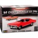 Chevrolet Chevy Chevelle SS396 쿠페 레드 2세대 1968-1972 키트 1/24 1/25 사용자 정의 번호판이 없는 Revell 모델 자동차