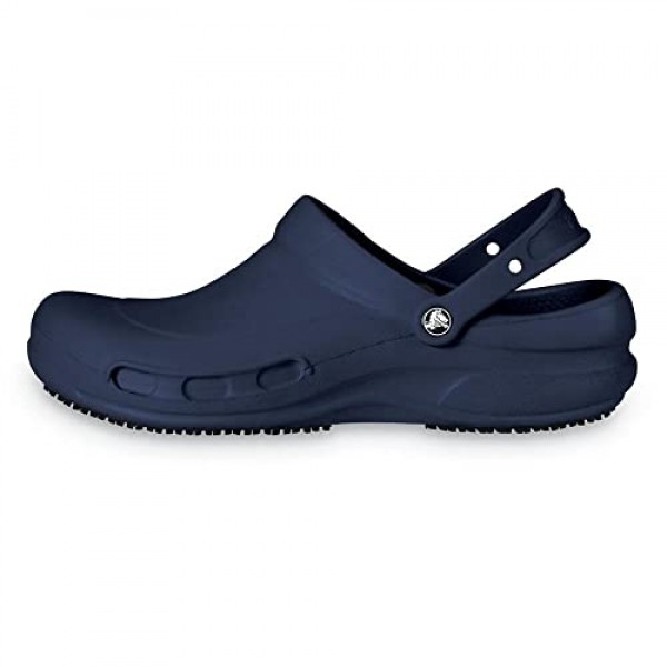 Crocs 남녀공용-성인용 비스트로 클로그, 미끄럼 방지 작업화