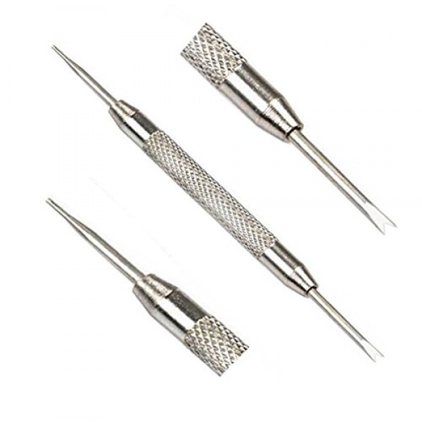 20mm 퀵 릴리스 스프링 바 시계 핀 및 갤럭시 워치 4/4 클래식/액티브 2 44mm 40mm 핀, 20mm 스테인레스 스틸 시계 핀 4개 직경 1.5mm + 스프링 바 도구 by OTOPO(20mm)